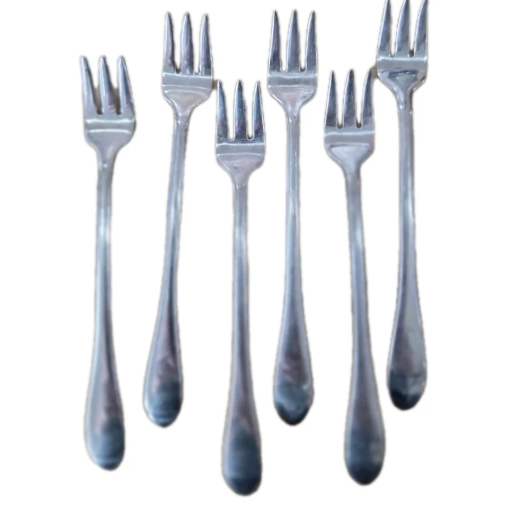 Gorham Cocktail Forks 18/8 Stainless Silver 5 1/2 Set Of 6 NEVER USED Silverwear